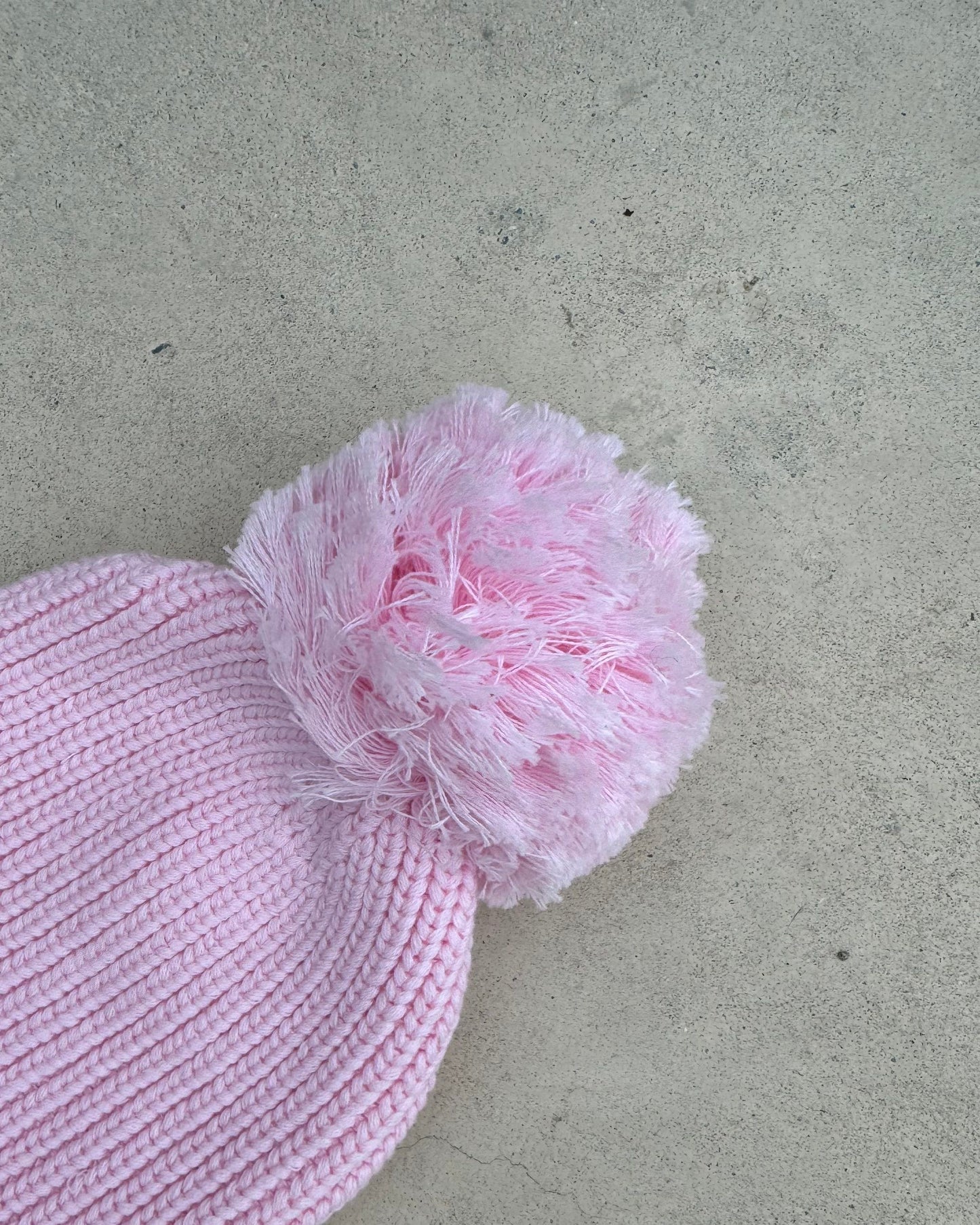 Baby Muts - Gebreid Pompon - Roze