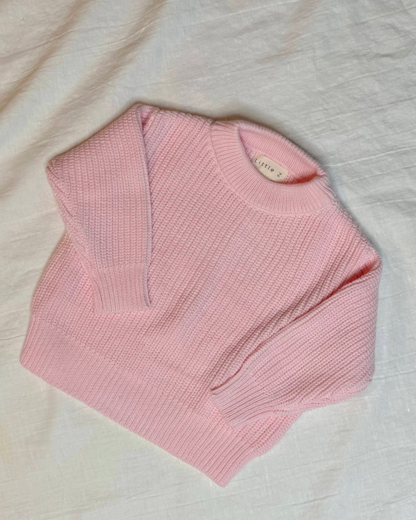 roze trui voor baby's en peuters, katoen